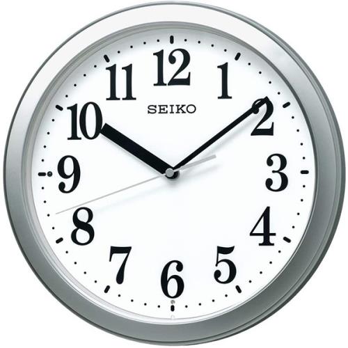 セイコー SEIKO 電波掛時計 KX256S シルバー 壁掛け アナログ 時計 