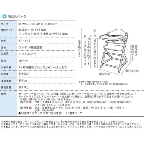 直送 日時指定不可 大和屋 materna マテルナ テーブル＆ガード ベビー