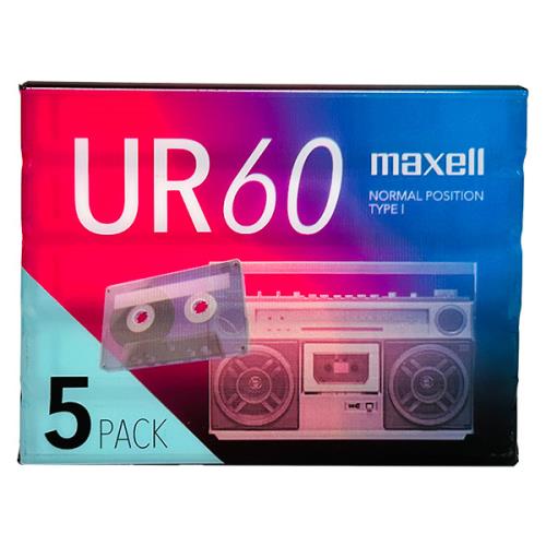 マクセル maxell カセットテープ 60分 5本セット UR-60N5P 映像・音響 セキチュードットコム