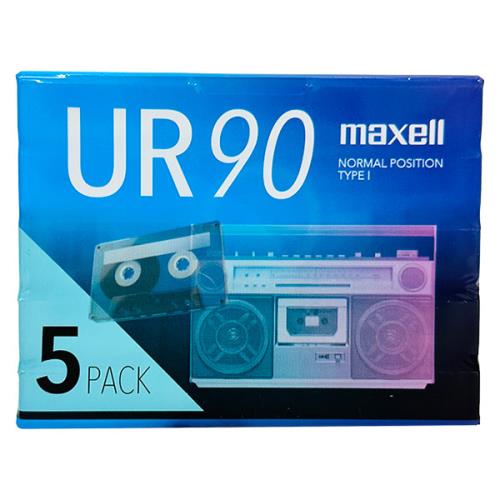マクセル maxell カセットテープ 90分 5本セット UR-90N5P
