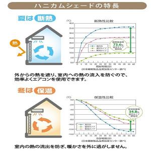 直送 日時指定不可 フルネス ハニカムプリーツシェード 彩 L6402 遮光