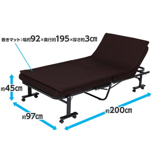 直送 日時指定不可 アイリスオーヤマ 折りたたみベッド 高床タイプ OTB