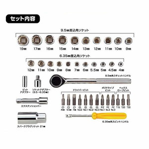 即日出荷 高儀 M&M ソケットレンチセット40pcs S-100 作業工具