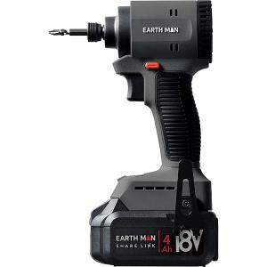 高儀 EARTH MAN 18V充電式ブラシレスインパクトドライバー SL-BIDR180-AS 電動工具 セキチュードットコム