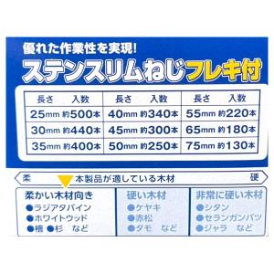 ステンスリムねじ フレキ付 長30mm 約440本入り 箱 接合金物